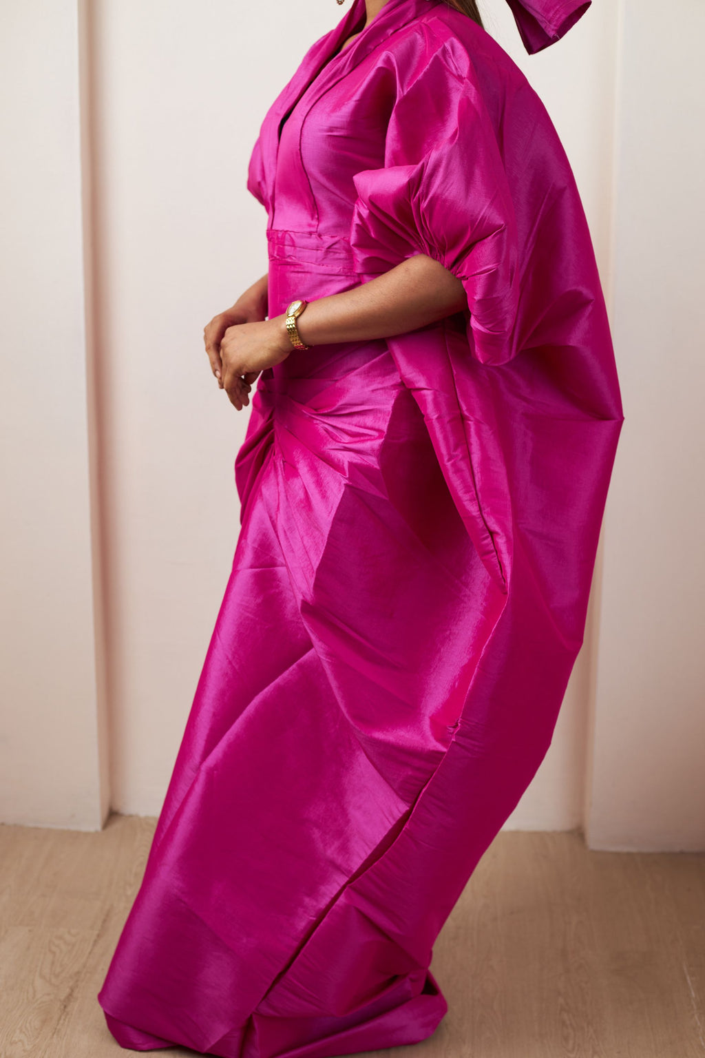 African Made Luxurious Multipurpose Raw Silk Dress