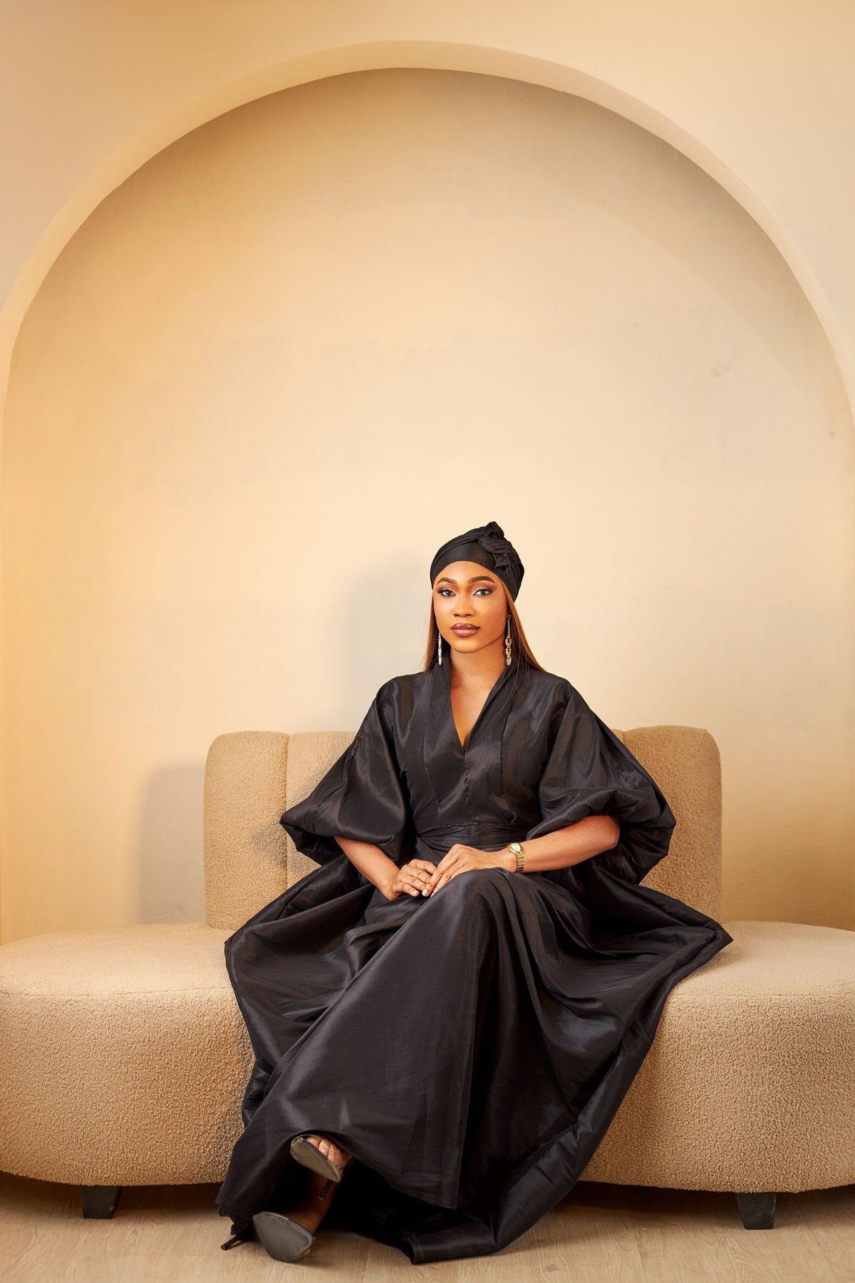 African Made Luxurious Multipurpose Raw Silk Dress