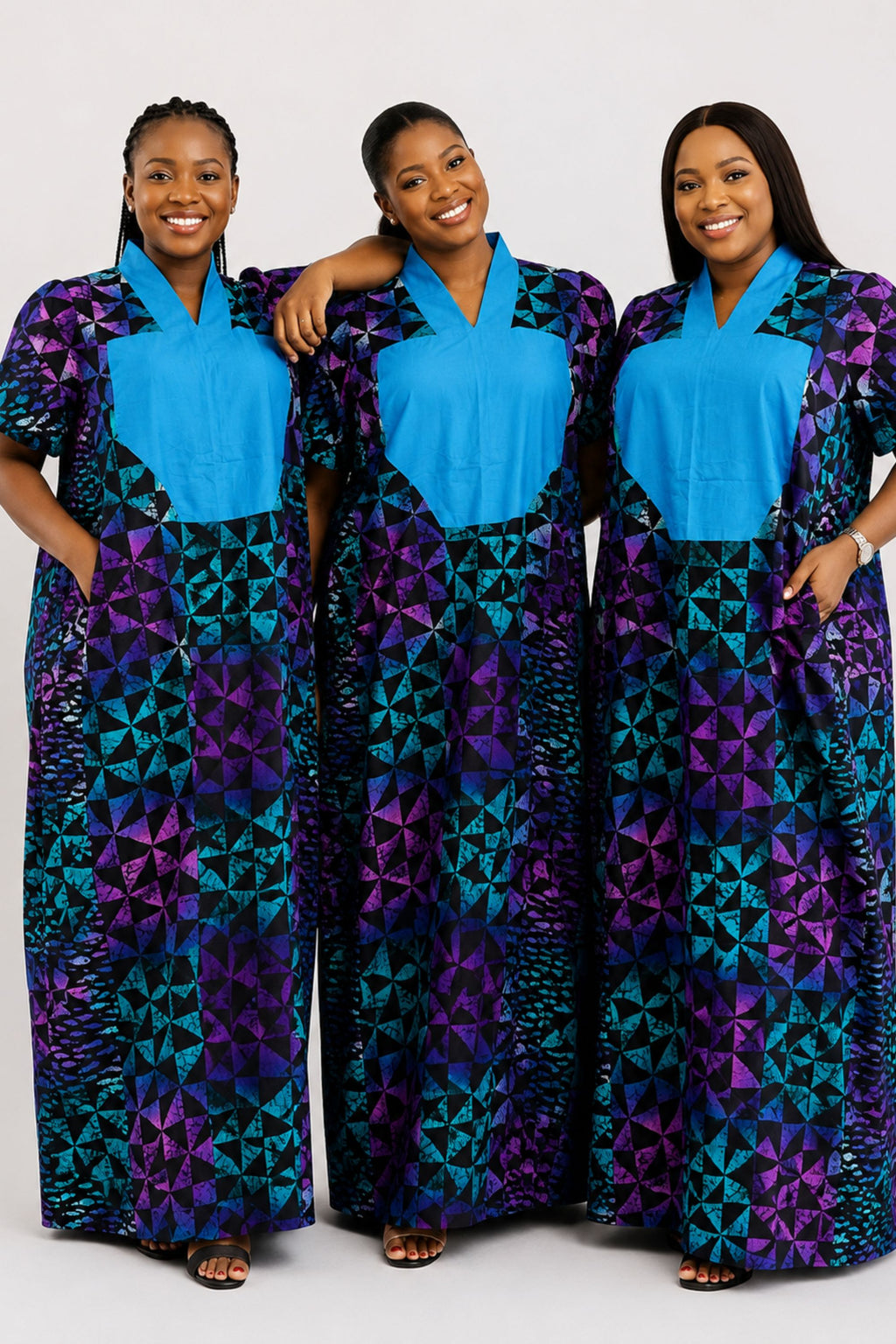 Adire Tye Die Inspired Ankara Bubu Dress
