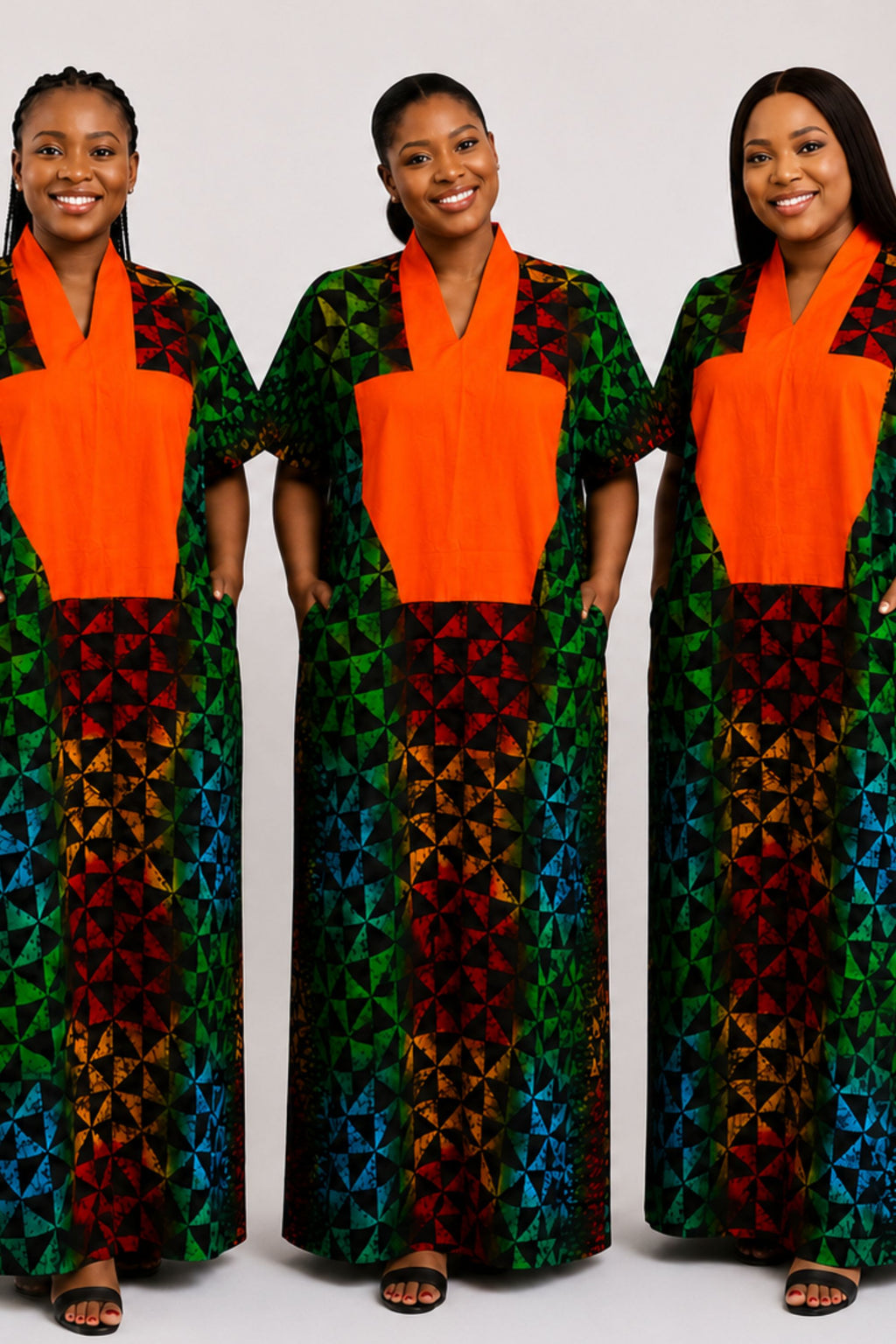 Adire Tye Die Inspired Ankara Bubu Dress