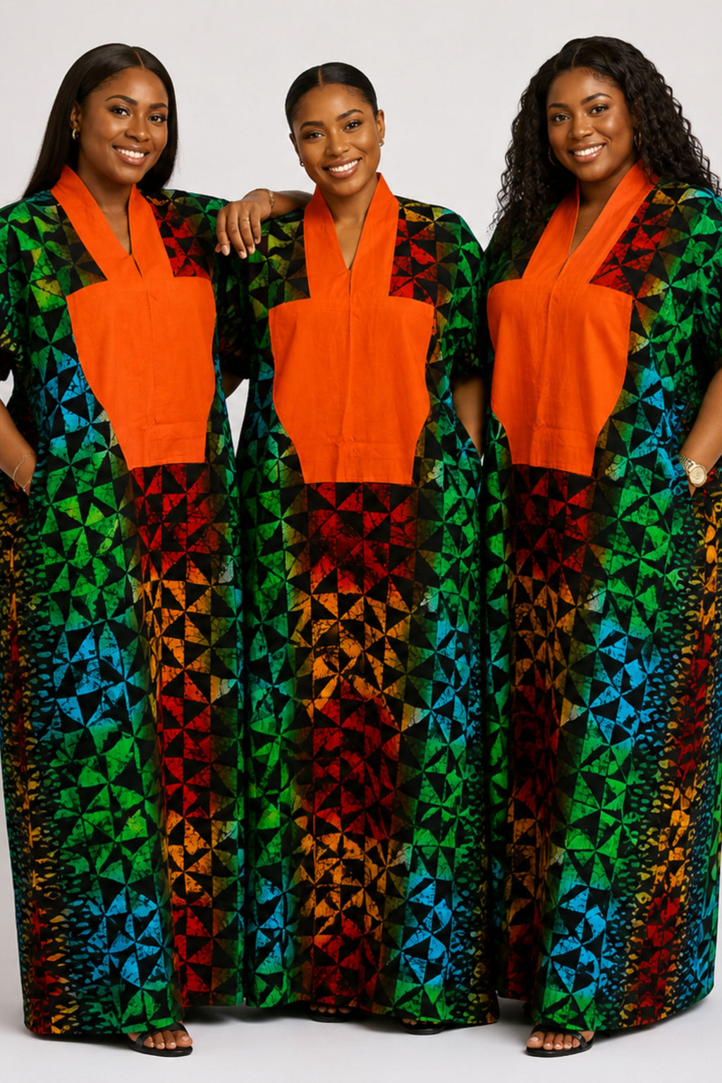 Adire Tye Die Inspired Ankara Bubu Dress