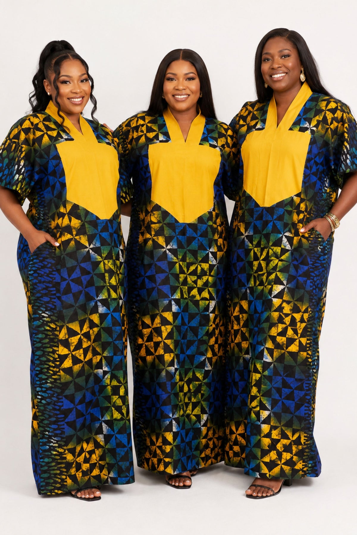 Adire Tye Die Inspired Ankara Bubu Dress