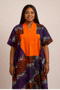 Adire Tye Die Inspired Ankara Bubu Dress