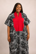 Adire Tye Die Inspired Ankara Bubu Dress
