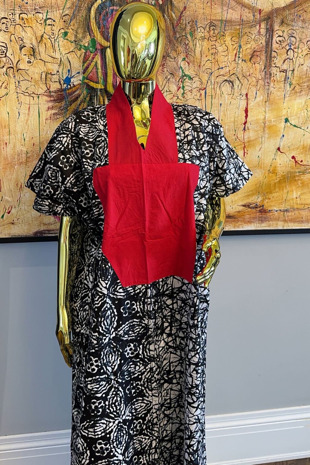 Adire Tye Die Inspired Ankara Bubu Dress