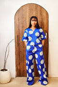 Adire Inspired Ankara High Waist Pant & Crop Top Set