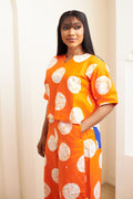 Adire Inspired Ankara High Waist Pant & Crop Top Set