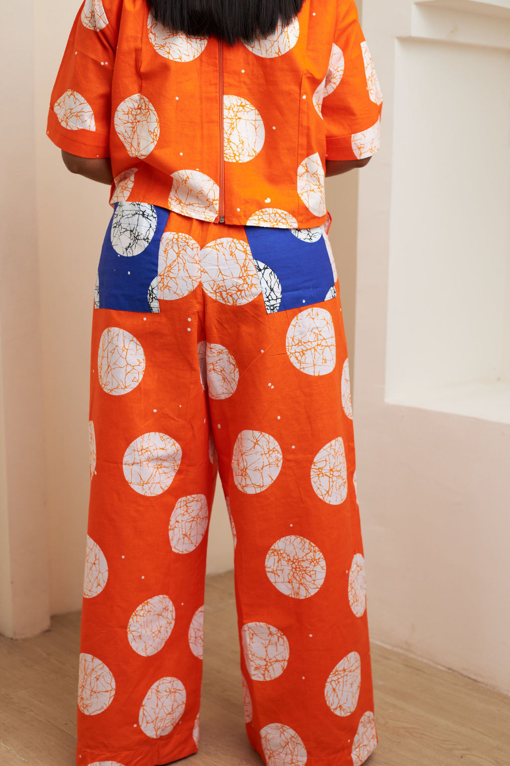 Adire Inspired Ankara High Waist Pant & Crop Top Set