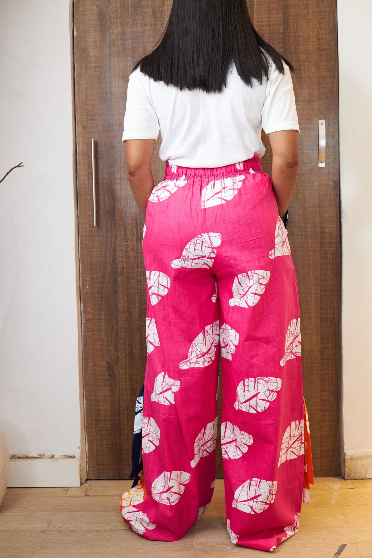 High Waist Ankara Pants with Wide Legs