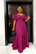 Ara Maxi Dress | Three Tier tie Back Maxi Dress