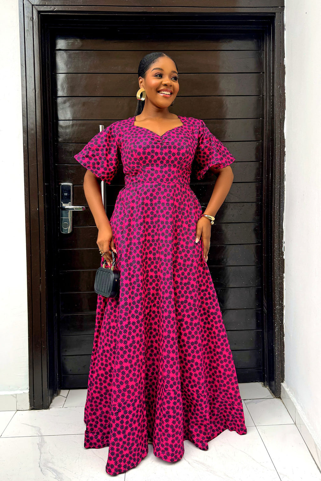 Ara Maxi Dress | Three Tier tie Back Maxi Dress