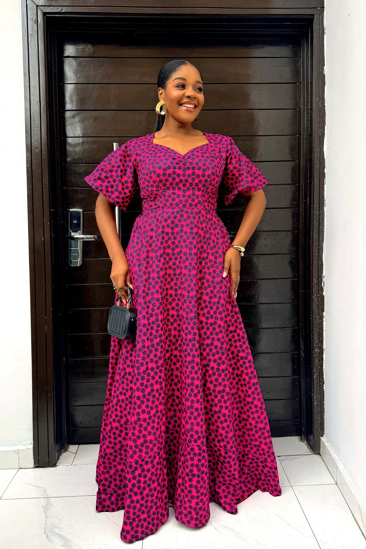 Ara Maxi Dress | Three Tier tie Back Maxi Dress