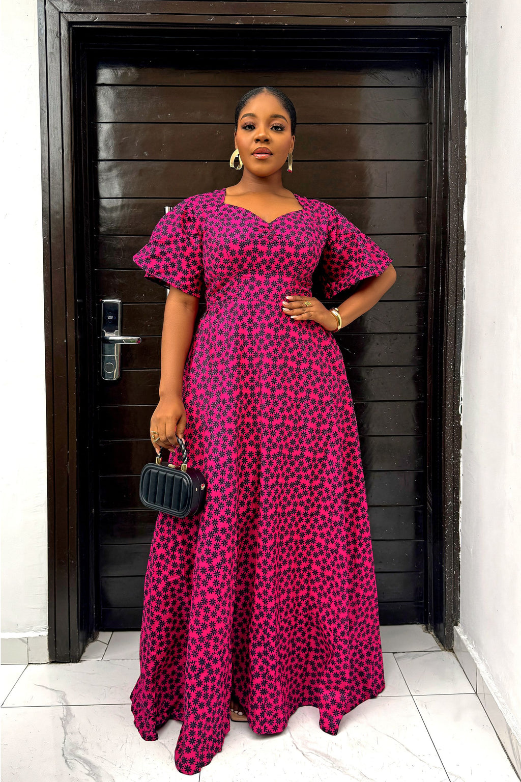 Ara Maxi Dress | Three Tier tie Back Maxi Dress