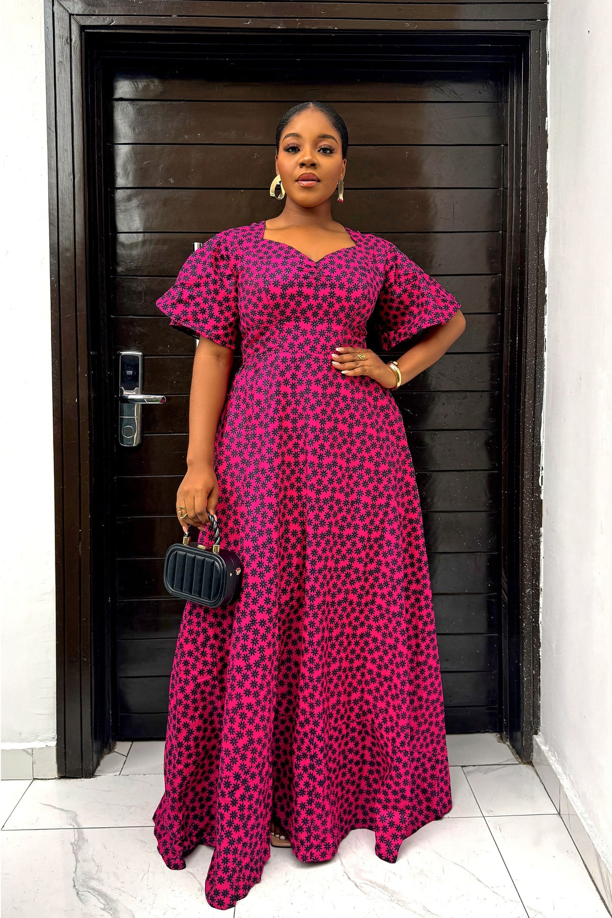 Ara Maxi Dress | Three Tier tie Back Maxi Dress