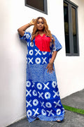 Adire Batik Tye Die Inspired Ankara Bubu Dress