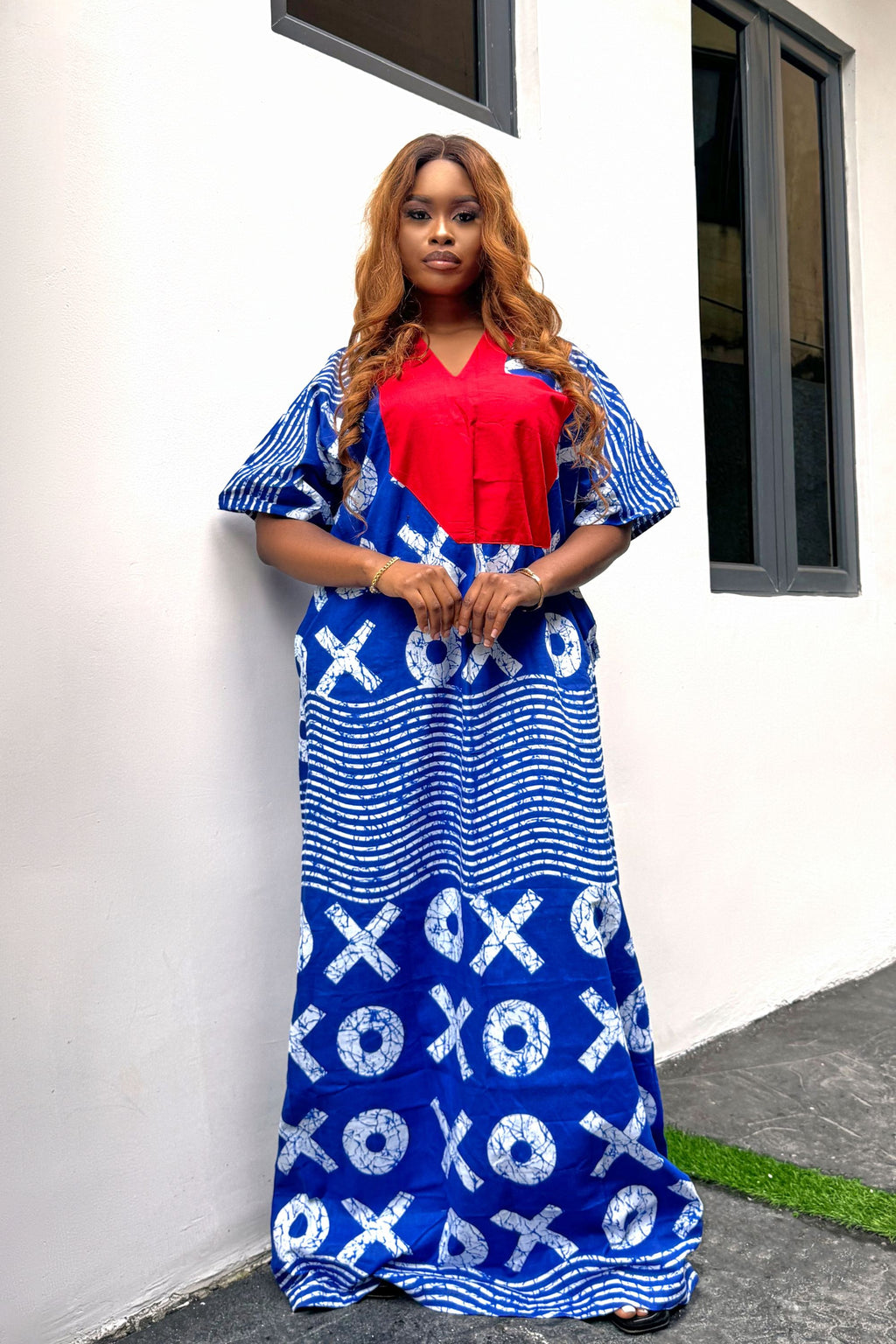Adire Batik Tye Die Inspired Ankara Bubu Dress