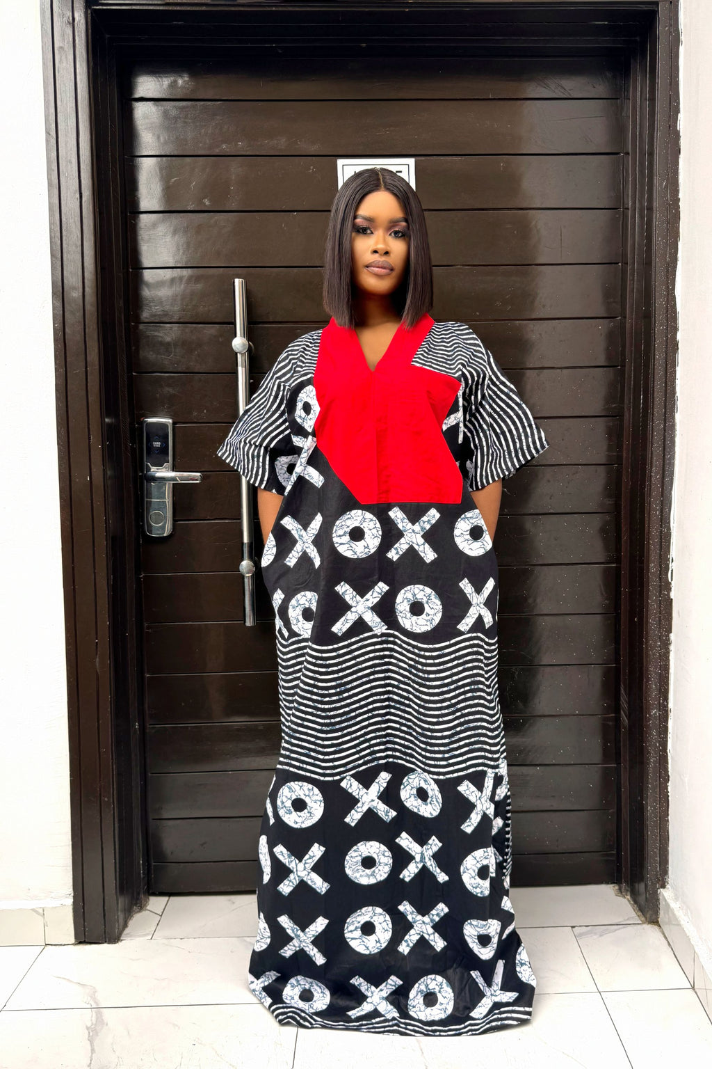 Adire Tye Die Inspired Ankara Bubu Dress