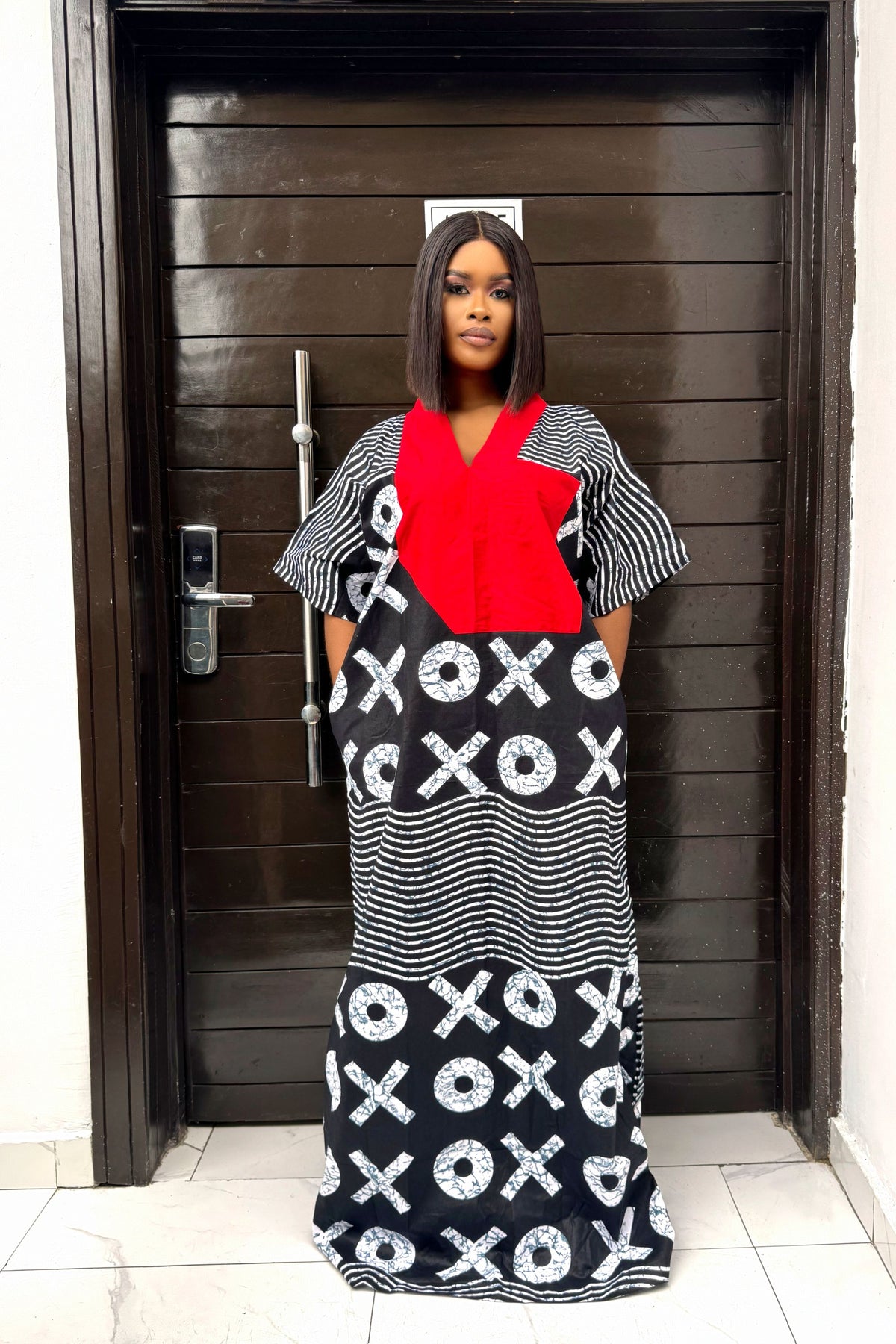Adire Tye Die Inspired Ankara Bubu Dress