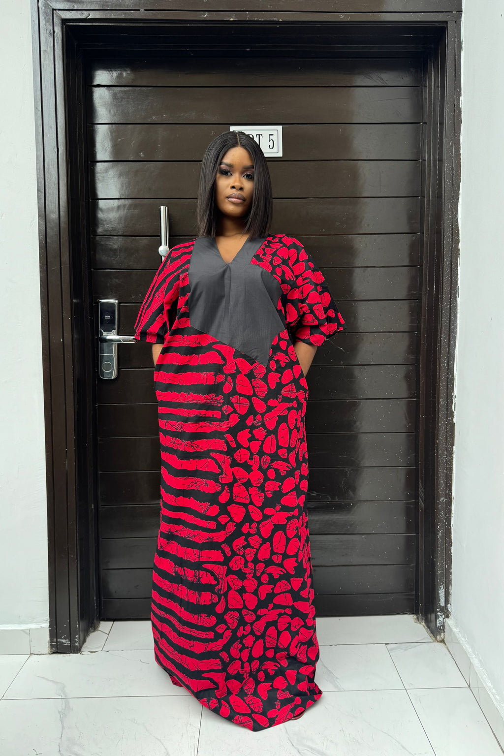 Adire Tye Die Inspired Ankara Bubu Dress