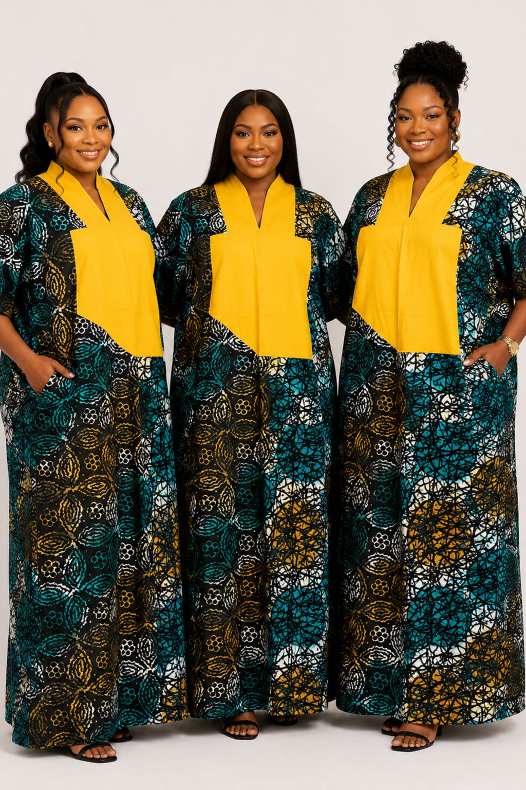 Adire Tye Die Inspired Ankara Bubu Dress