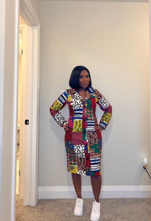 Patch Blazer Dress